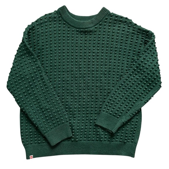 Lego Sweaters - LEGO Collection x Target Sweater Textured‎ Green Pebbled Studs Womens XL